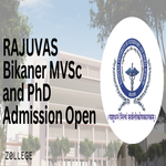RAJUVAS Bikaner MVSc and PhD Admission Open